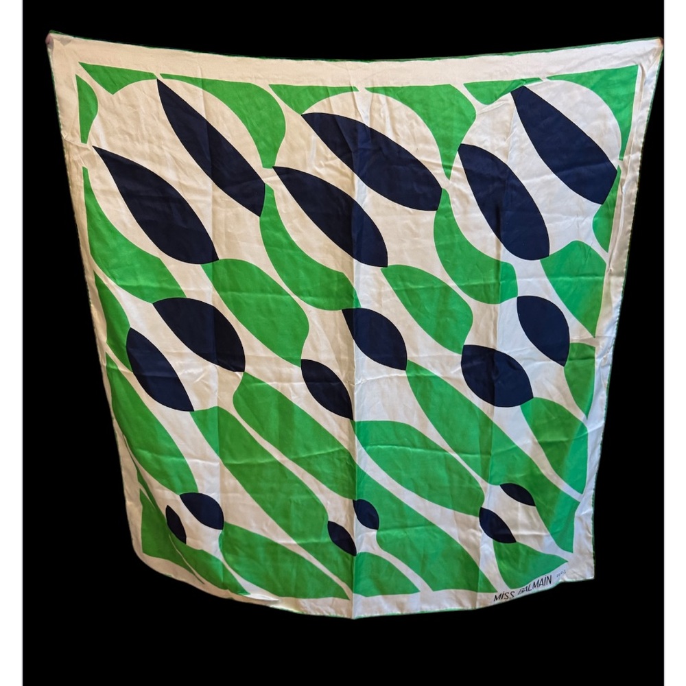 Vintage Miss Balmain silk scarf Paris